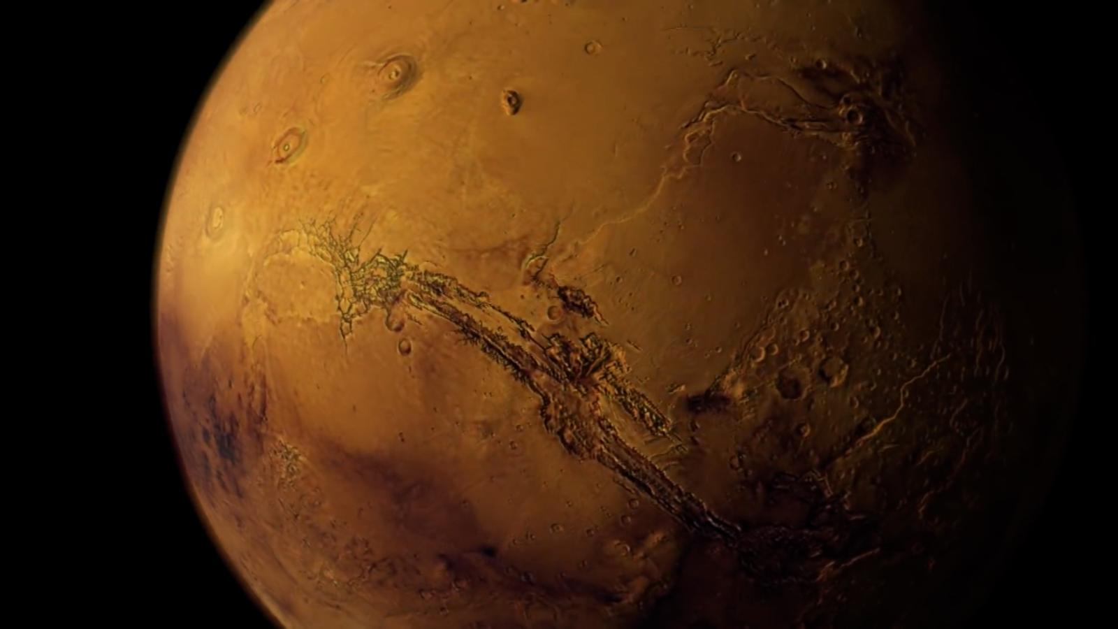 Марс с земли